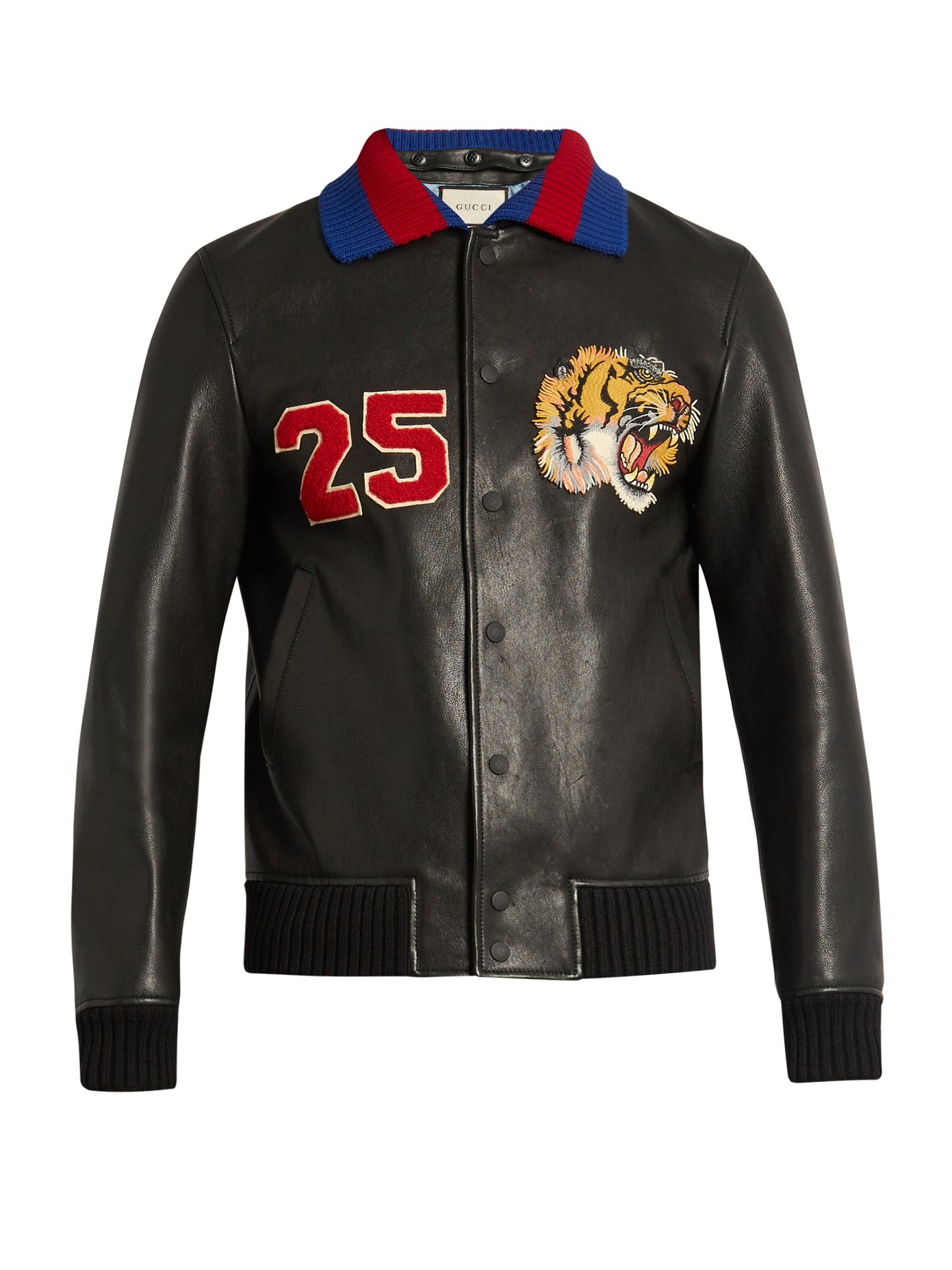 gucci leather jacket tiger