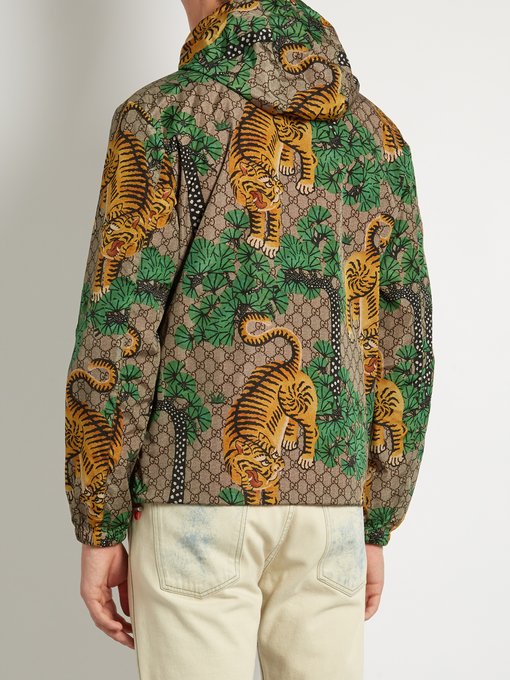 Tiger-print hooded jacket | Gucci | MATCHESFASHION.COM US