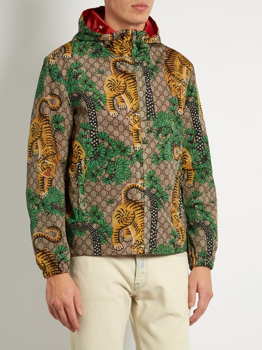 Tiger-print hooded jacket | Gucci | MATCHESFASHION US