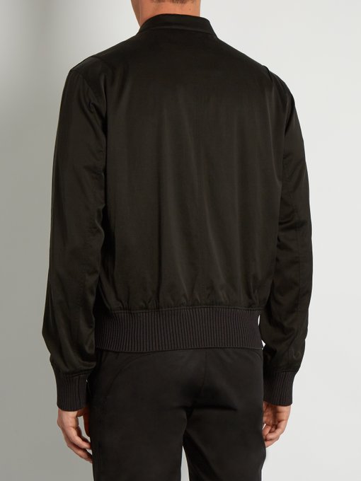 Sateen-panelled jersey bomber jacket | Lanvin | MATCHESFASHION UK