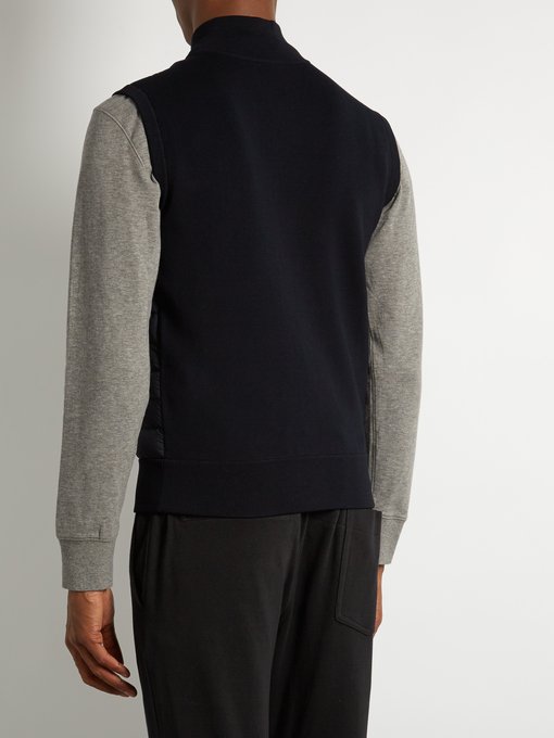 Maglia Tricot contrast-panel down gilet Maglia Tricot contrast-panel down gilet展示图