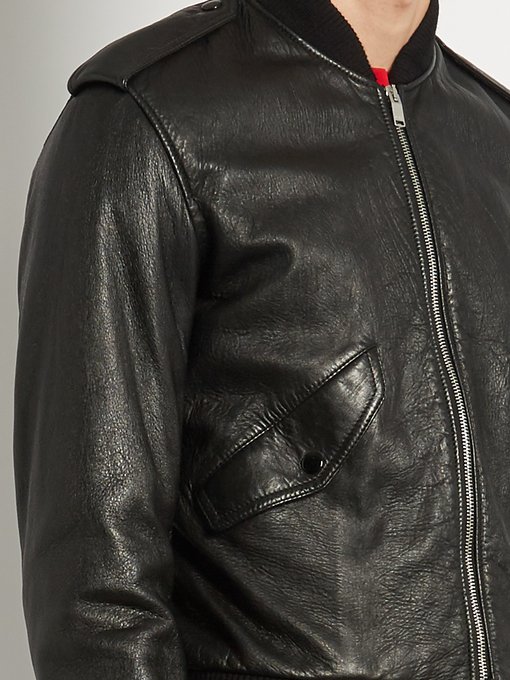 Leather bomber jacket | Saint Laurent | MATCHESFASHION.COM UK