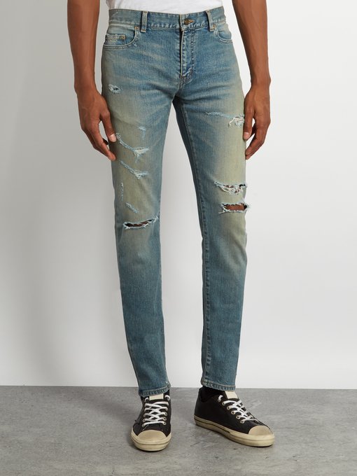 ysl ripped jeans