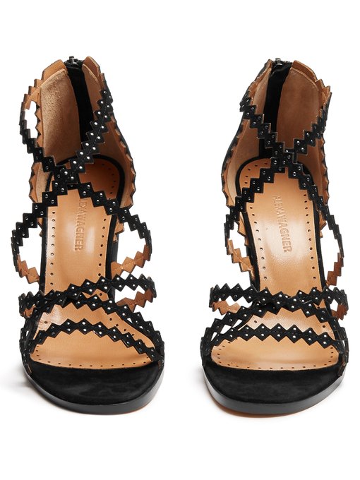 Garda block-heel suede sandals | Alexa Wagner | MATCHESFASHION UK