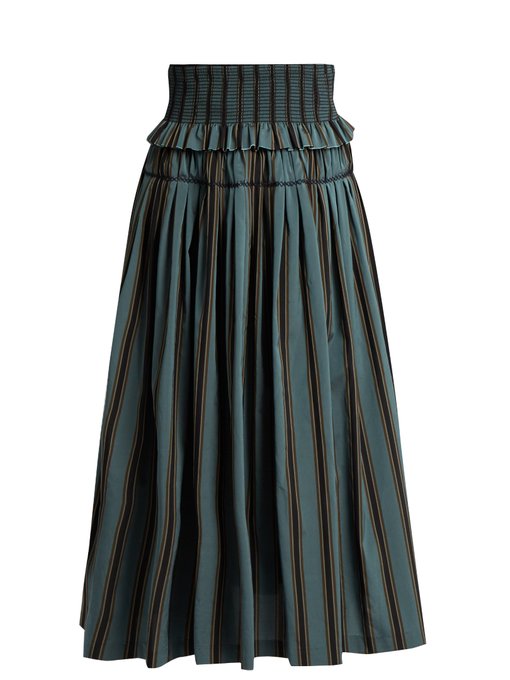 Sibylle striped taffeta skirt | Brock Collection | MATCHESFASHION UK
