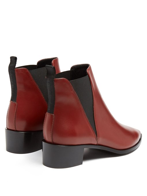 acne studios jensen leather ankle boots