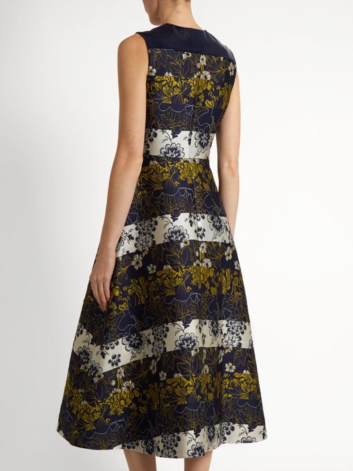 Serra floral-jacquard sleeveless dress | Roksanda | MATCHESFASHION UK