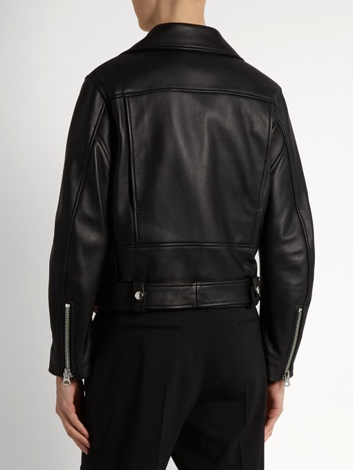 Mock leather biker jacket | Acne Studios | MATCHESFASHION.COM US