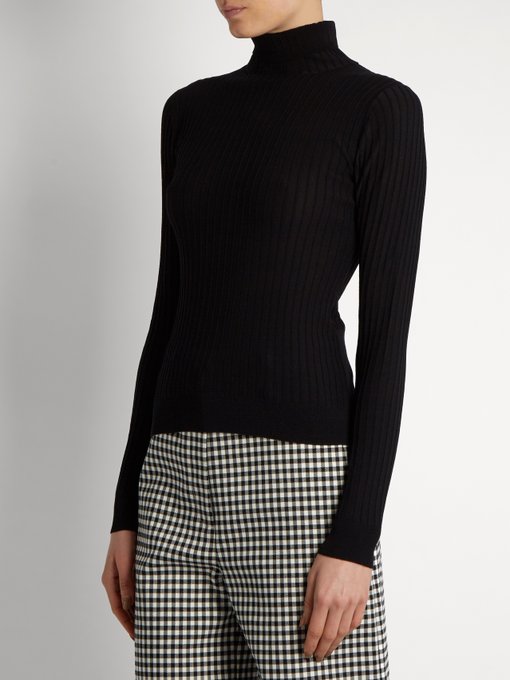 ACNE STUDIOS 'Ida' Cotton Blend Rib Knit Turtleneck Sweater, Colour ...