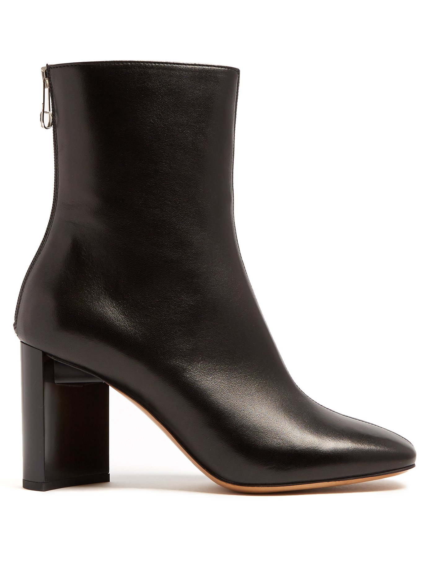 block heel cut out ankle boots