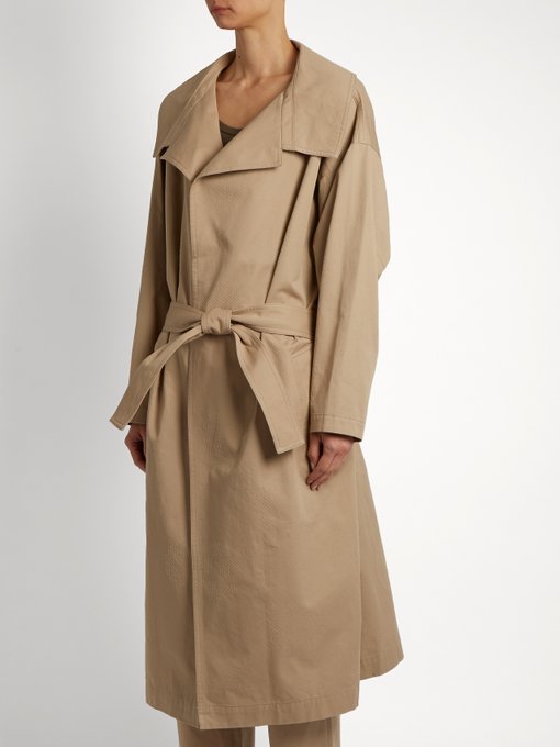 Distressed-dot cotton trench coat | Y's By Yohji Yamamoto ...