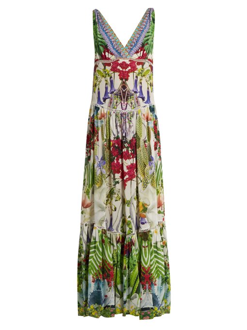 Exotic Hypnotic-print silk dress | Camilla | MATCHESFASHION UK