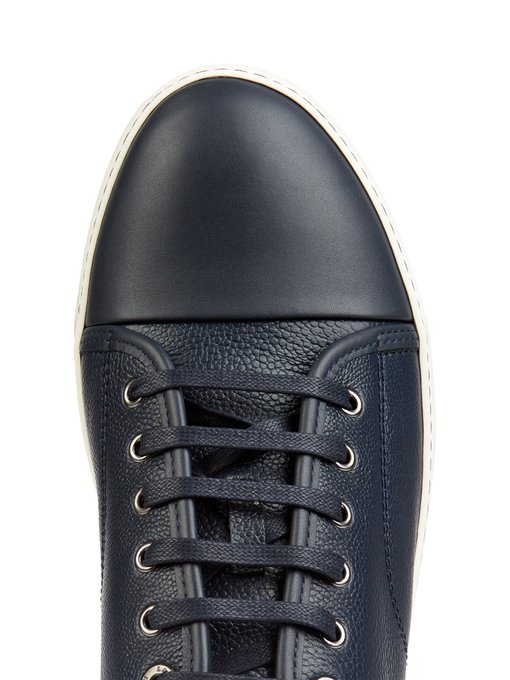 Grained-leather low-top trainers | Lanvin | MATCHESFASHION UK