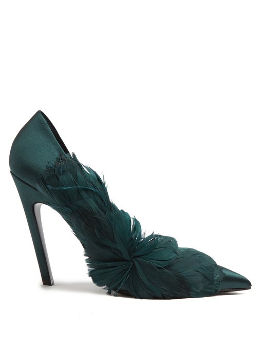 balenciaga embellished heels