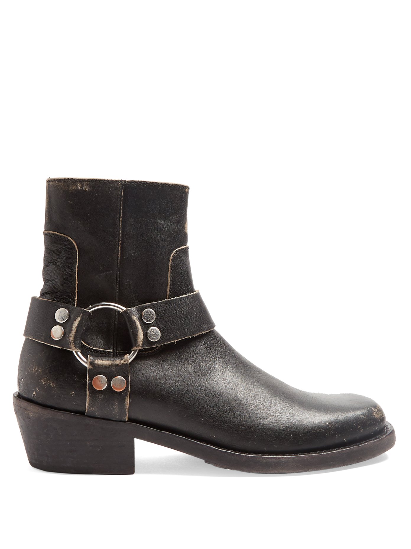 Santiago distressed-leather boots 
