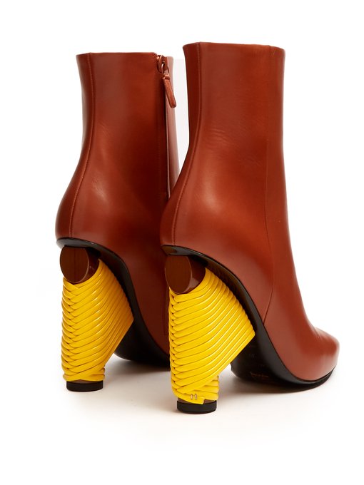 Bistrot leather ankle boots 