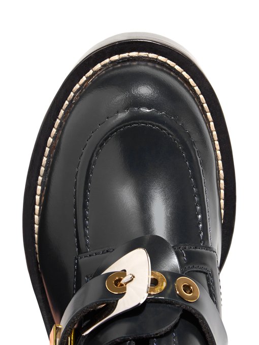 balenciaga ceinture leather ankle boots
