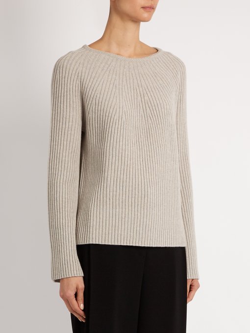 Flared-sleeve wool and cashmere-blend sweater | Helmut Lang ...