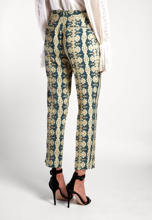Mosaic-print slim-leg trousers | Etro | MATCHESFASHION US
