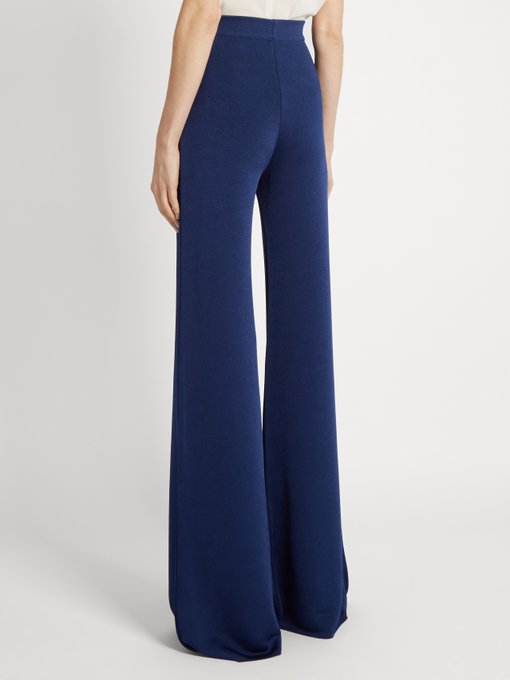 Wide-leg knitted trousers | Balmain | MATCHESFASHION.COM US