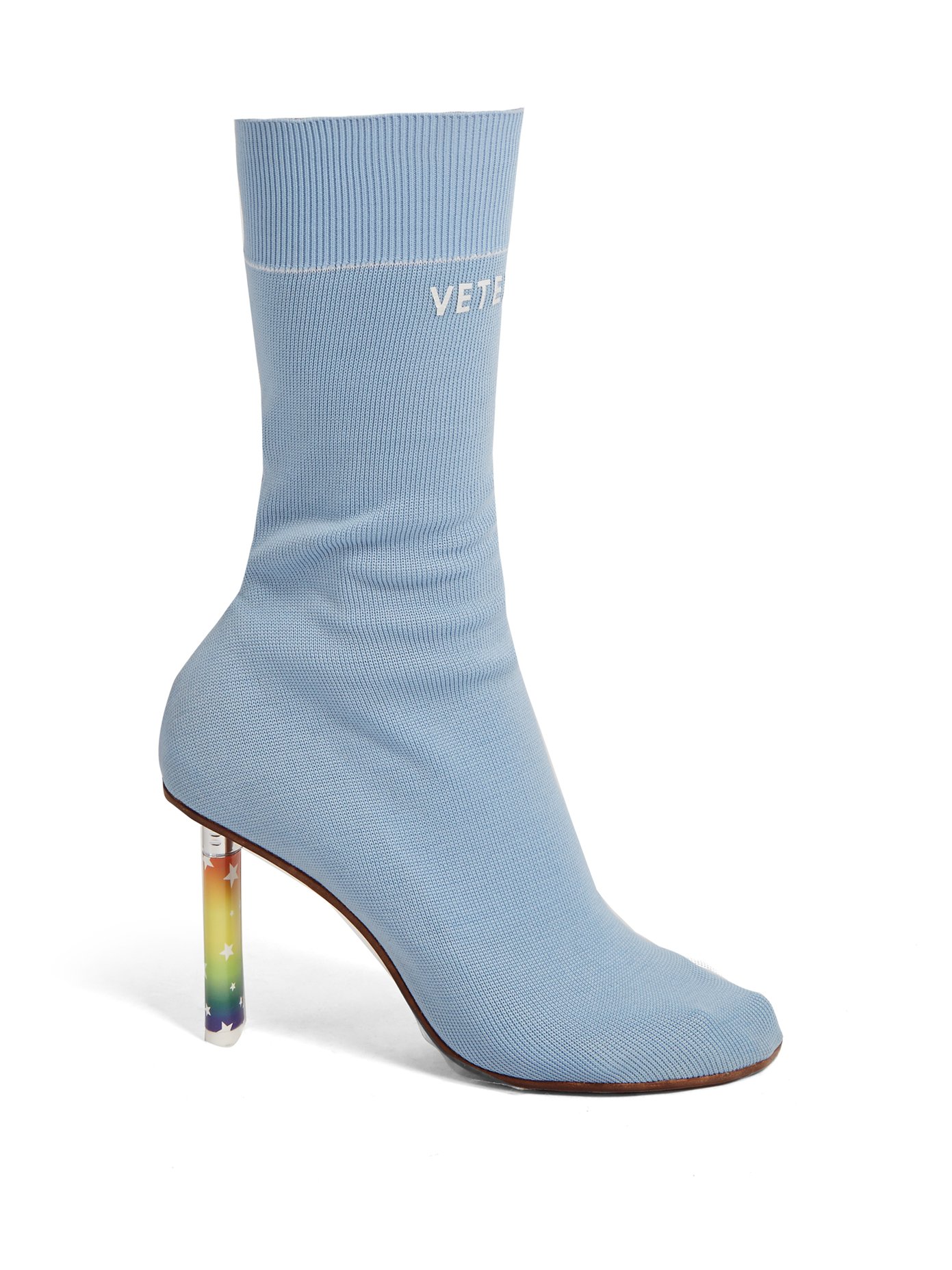 Lighter-heel sock ankle boots 