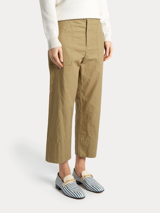Sola patch-pocket cropped trousers | Isabel Marant | MATCHESFASHION US
