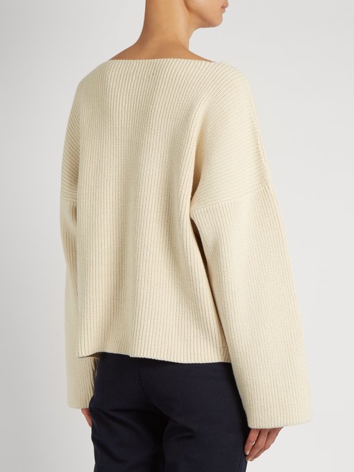 ISABEL MARANT Fly Scoop-Neck Cotton And Wool-Blend Sweater in Colour ...