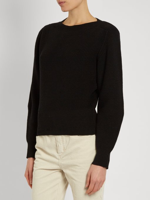 ISABEL MARANT Fidj Cotton-Blend Sweater, Colour: Black | ModeSens