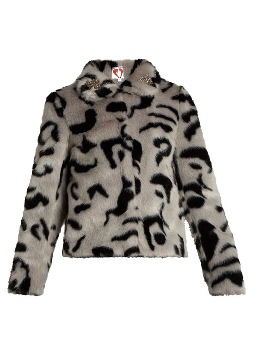 Bingo embellished faux-fur jacket | Shrimps | MATCHESFASHION UK