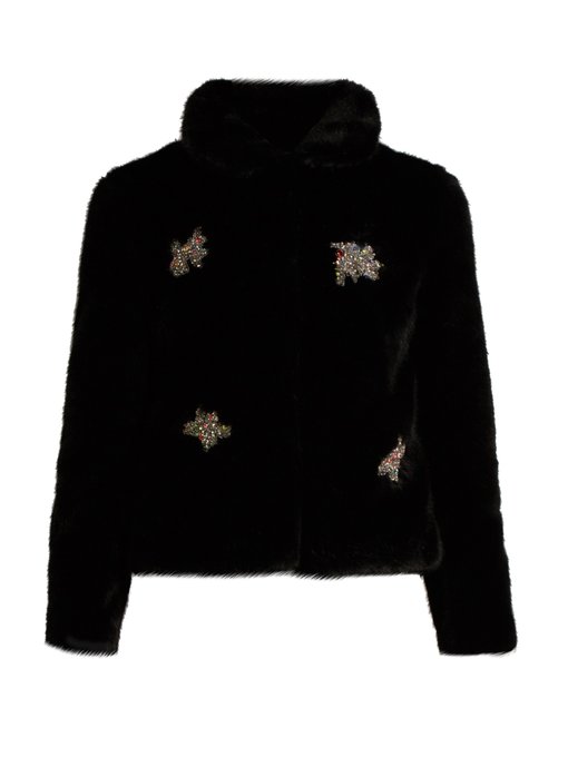 Little Star embellished faux-fur jacket | Shrimps | MATCHESFASHION UK