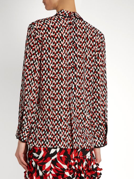 Ruffled-front silk blouse | Marni | MATCHESFASHION US