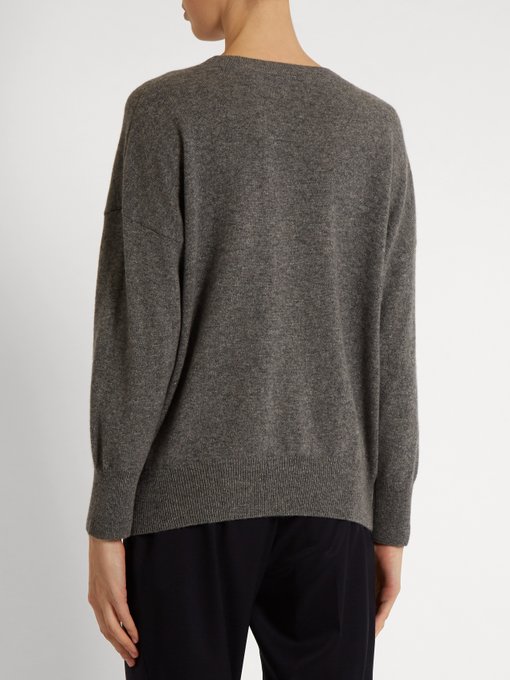 EQUIPMENT Melanie Round-Neck Cashmere Sweater, Colour: Elephant-Grey ...