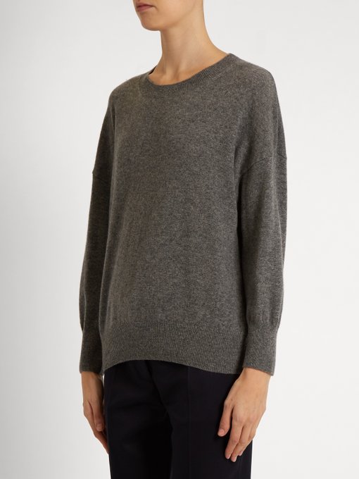 EQUIPMENT Melanie Round-Neck Cashmere Sweater, Colour: Elephant-Grey ...