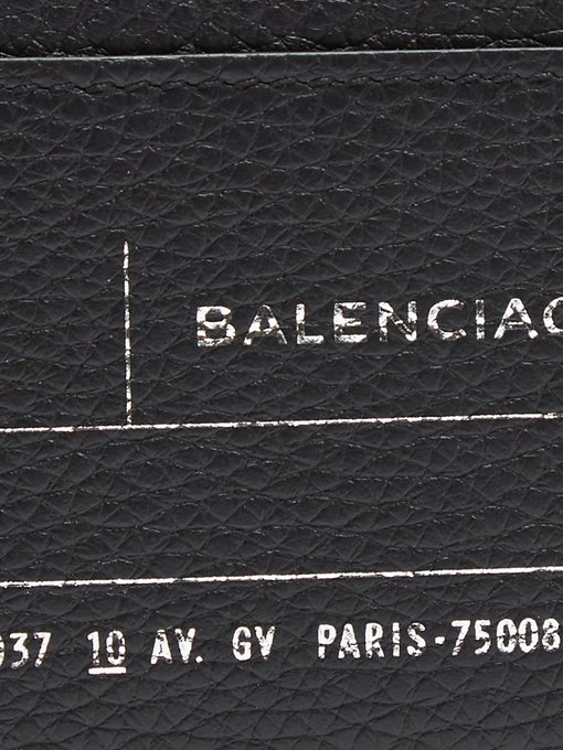 balenciaga leather tag