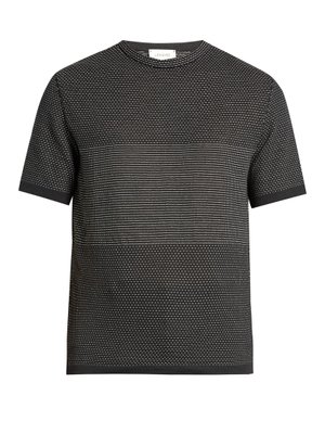 Contrast-stitch cotton-blend T-shirt | Lemaire | MATCHESFASHION UK