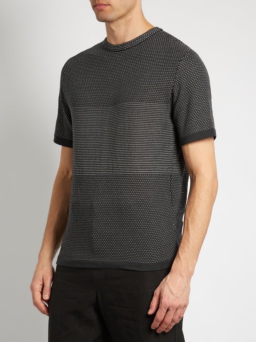 Contrast-stitch cotton-blend T-shirt | Lemaire | MATCHESFASHION UK
