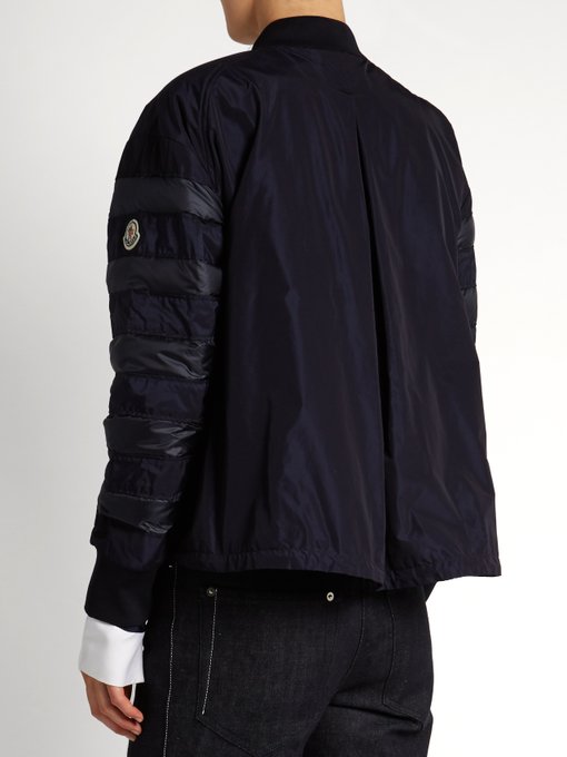 moncler panelled jacket