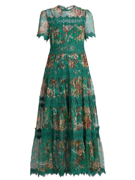 Tropicale Crinkle silk-georgette dress | Zimmermann | MATCHESFASHION UK