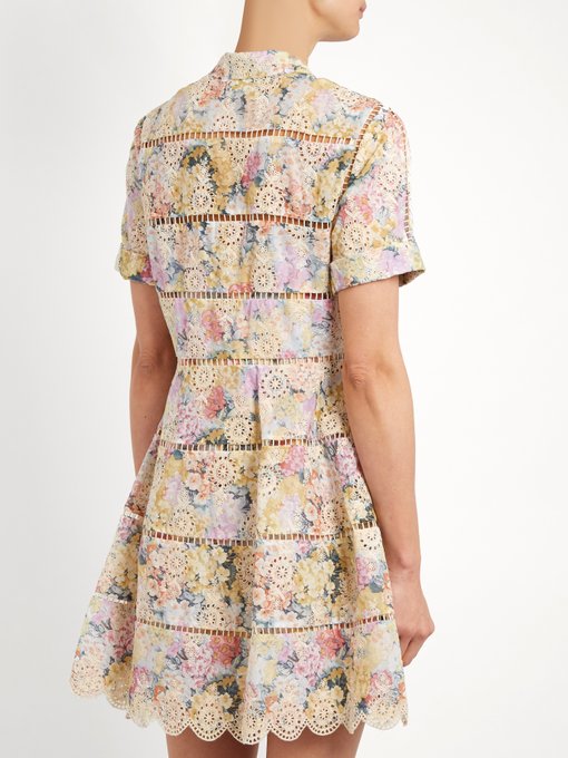 Valour hydrangea-print cotton dress | Zimmermann | MATCHESFASHION UK