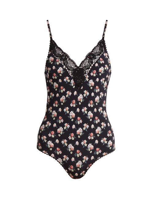 Vintage floral-print swimsuit | Stella McCartney | MATCHESFASHION UK