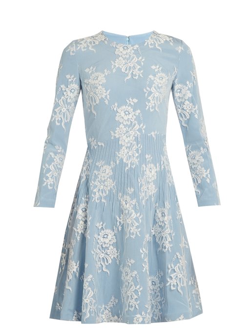 Kiera cotton-blend floral-lace dress | Huishan Zhang | MATCHESFASHION US