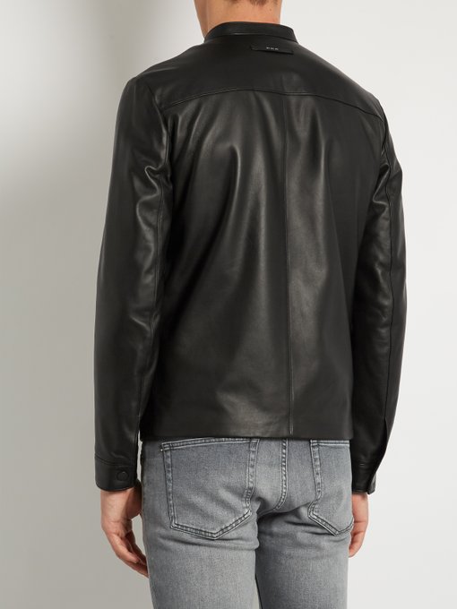 Patch-pocket leather jacket | Fendi | MATCHESFASHION UK
