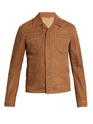 Intrecciato-trimmed suede jacket | Bottega Veneta | MATCHESFASHION UK