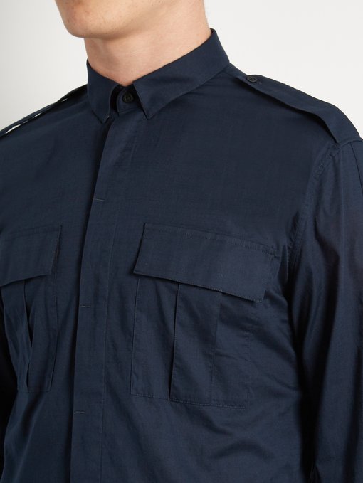 balmain military shirt