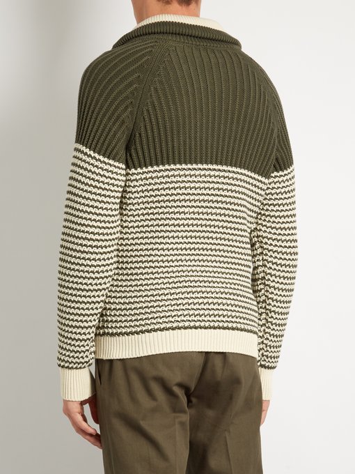 Shawl-collar cotton-blend sweater | Loewe | MATCHESFASHION US