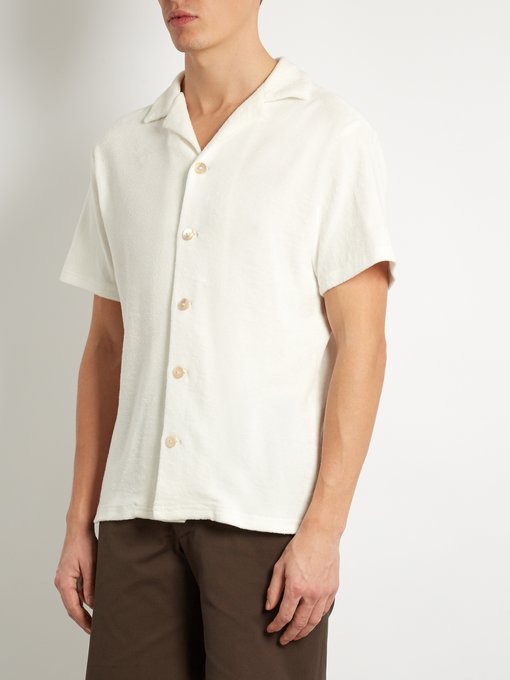 Short-sleeved French terry-towelling shirt | HECHO | MATCHESFASHION.COM UK