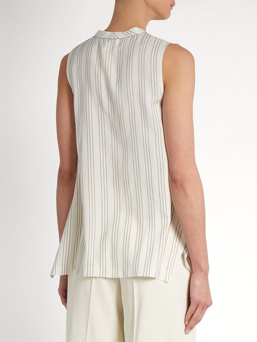 Striped silk top | Brunello Cucinelli | MATCHESFASHION UK