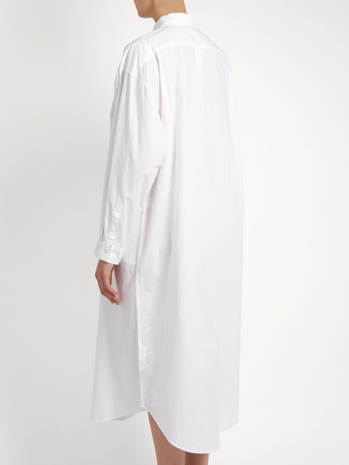 Kamiseta long-sleeved cotton shirtdress | Mes Demoiselles ...