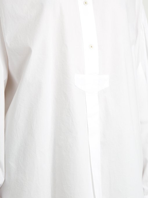 Kamisa stand-collar cotton-voile shirt展示图