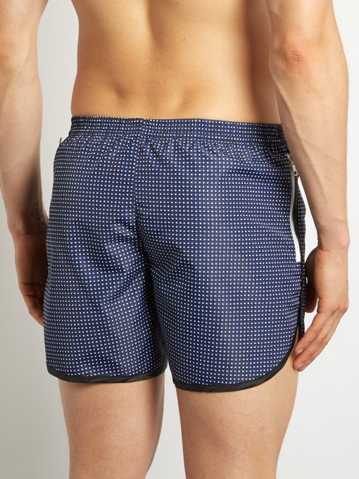 Cambridge Long geometric-print swim shorts | Robinson Les Bains ...